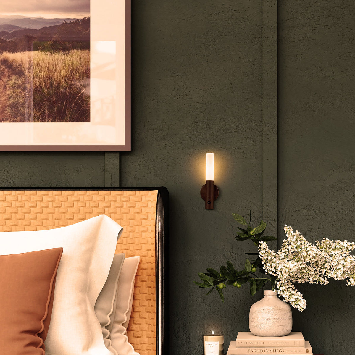 2-PACK Rechargeable Motion Sensor Wall Sconces
