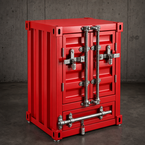 Container Storage Side Table - Large
